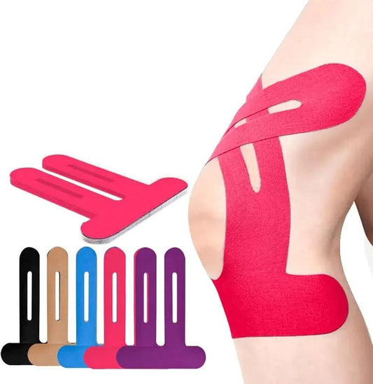 Kniebandage Tape – Vorgefertigtes Kinesiologie-Tape für aktive Gelenke