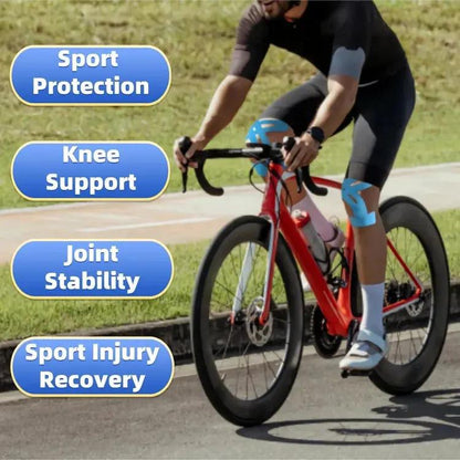 Kniebandage Tape – Vorgefertigtes Kinesiologie-Tape für aktive Gelenke