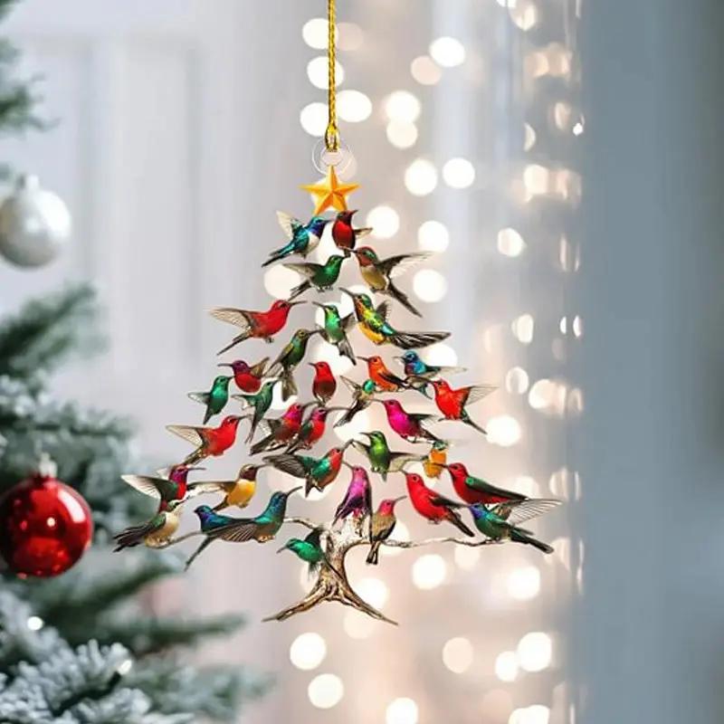 Kolibri-Ornament-Set (5 Stück)