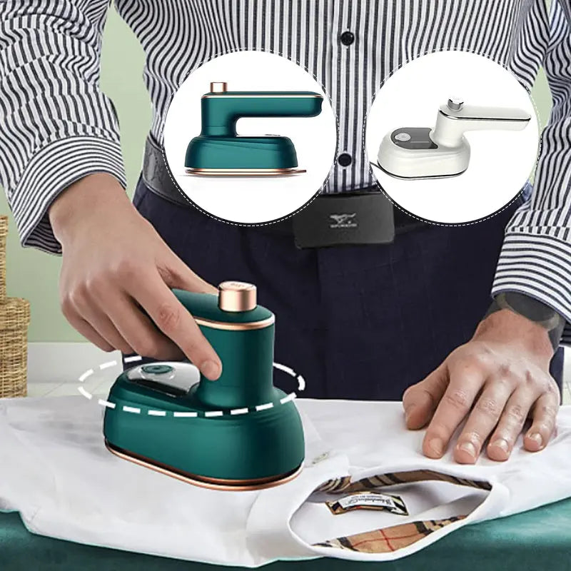 Kompakter 2-in-1 Mini-Dampfbügler für müheloses Bügeln
