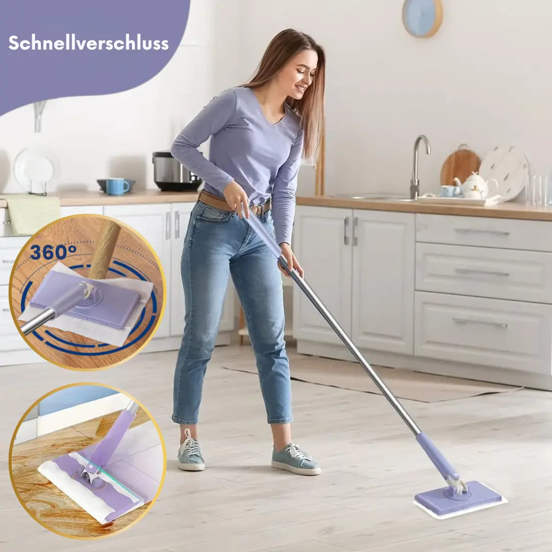Nie mehr schmutzige Hände – hygienisch wischen mit dem 360° Mini-Mopp