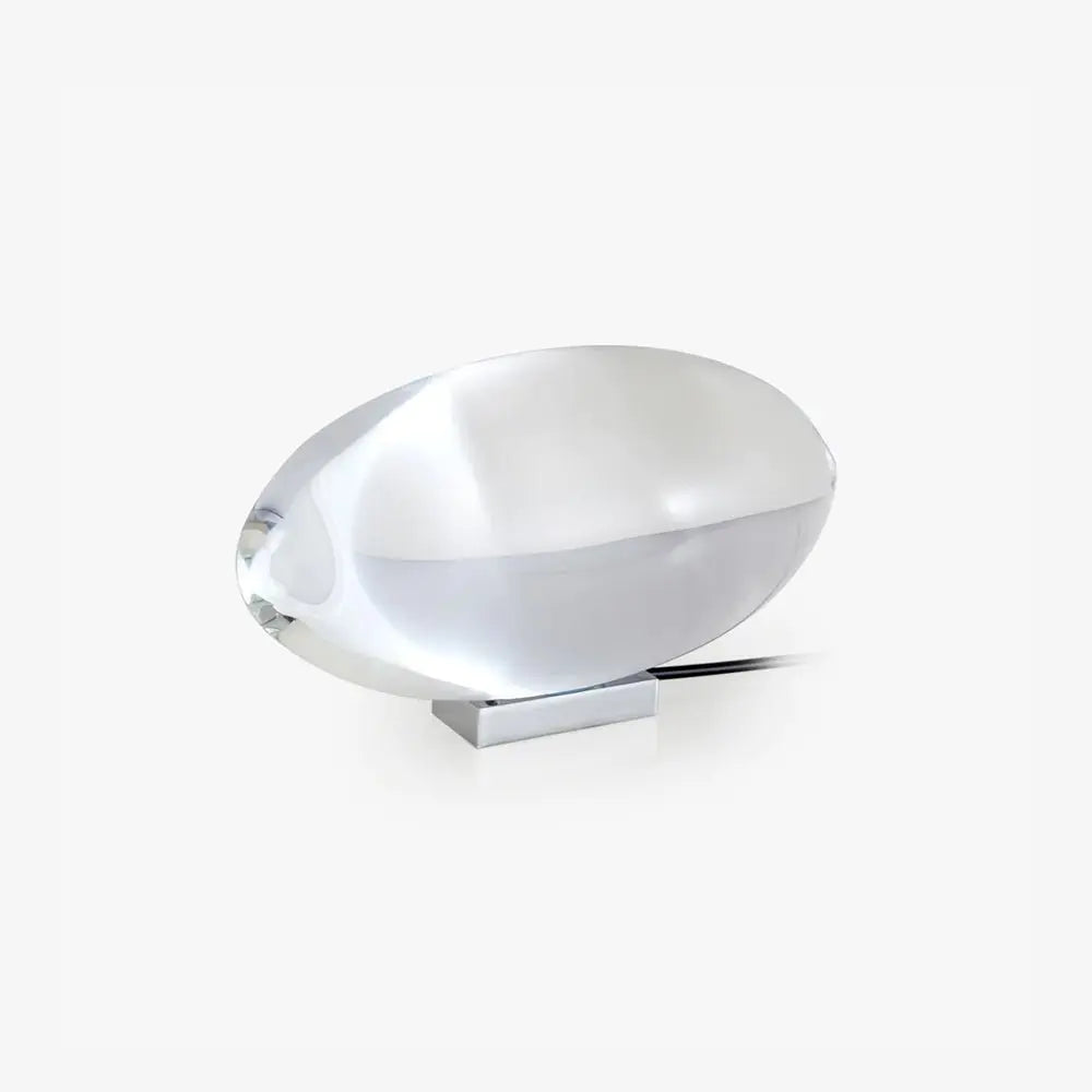 Kristall-Tischleuchte mit LED-Lichtbogen