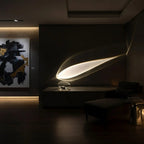 Kristall-Tischleuchte mit LED-Lichtbogen