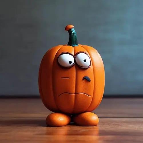 Kürbis Garten-Deko Figur — Herbstliches Highlight für Haus & Garten