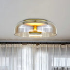 LED-Deckenleuchte aus Glas und Metall