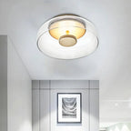 LED-Deckenleuchte aus Glas und Metall