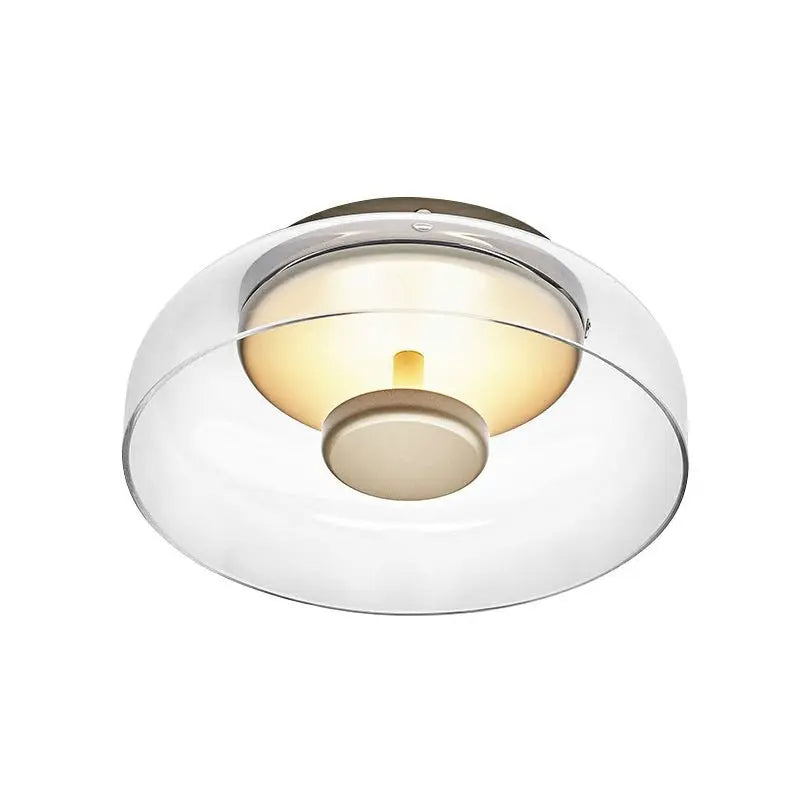 LED-Deckenleuchte aus Glas und Metall