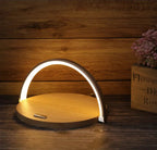 LED-Nachttischlampe mit kabellosem Qi-Ladepad – Dimmbar