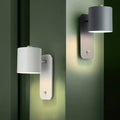 LED-Wandleuchte mit integriertem Schalter