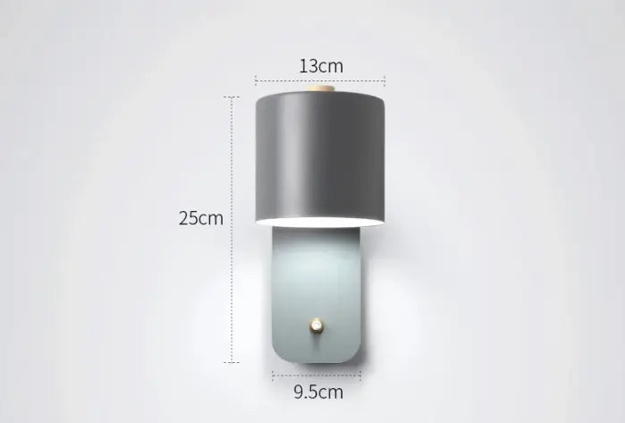 LED-Wandleuchte mit integriertem Schalter