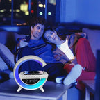 LED-Weckerlampe mit Bluetooth-Lautsprecher und kabellosem Laden