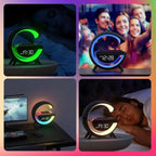 LED-Weckerlampe mit Bluetooth-Lautsprecher und kabellosem Laden