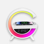 LED-Weckerlampe mit Bluetooth-Lautsprecher und kabellosem Laden