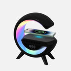 LED-Weckerlampe mit Bluetooth-Lautsprecher und kabellosem Laden