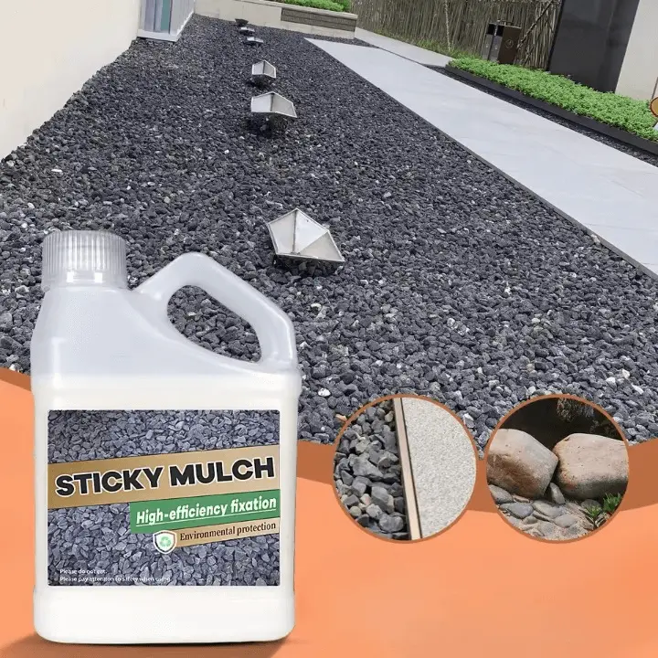 Landschaftskleber Pro – Schnelltrocknender Fixativ für Mulch, Kies & Dekorflächen