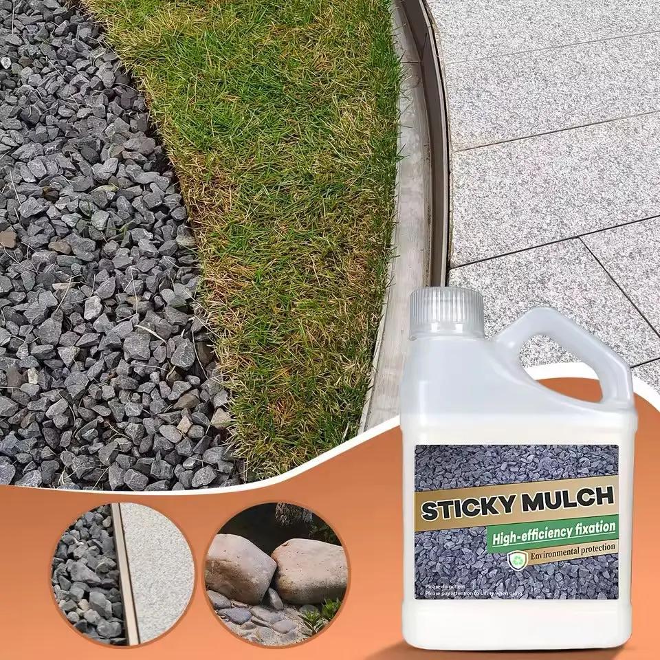 Landschaftskleber Pro – Schnelltrocknender Fixativ für Mulch, Kies & Dekorflächen