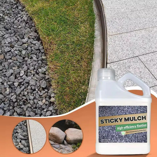 Landschaftskleber Pro – Schnelltrocknender Fixativ für Mulch, Kies & Dekorflächen