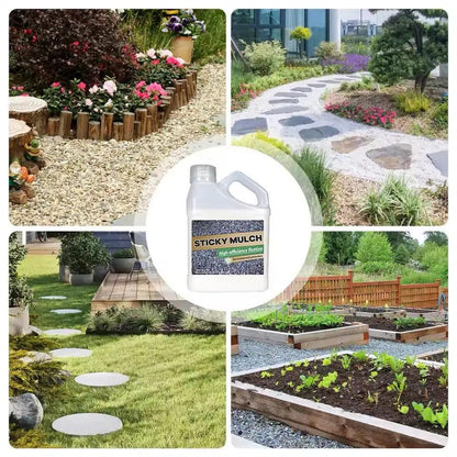 Landschaftskleber Pro – Schnelltrocknender Fixativ für Mulch, Kies & Dekorflächen