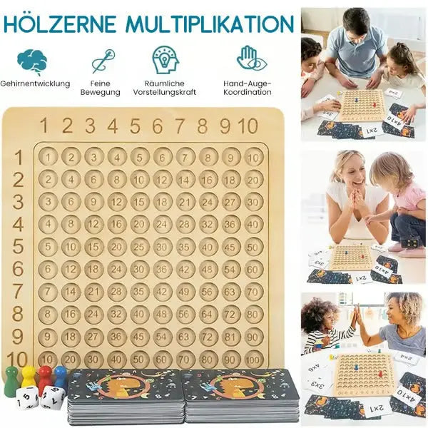 Lernspiel Multiplikation Holz