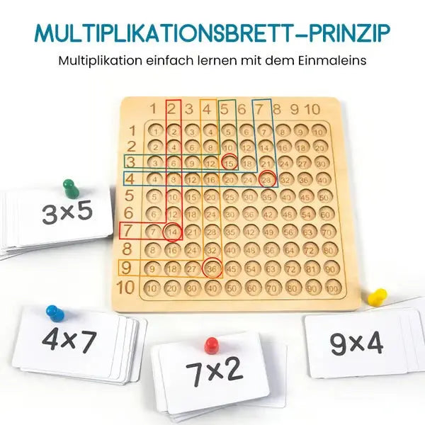 Lernspiel Multiplikation Holz