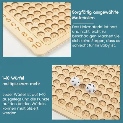 Lernspiel Multiplikation Holz