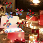 Fliegende Schmetterlinge Papiermit Aufziehmechanik
