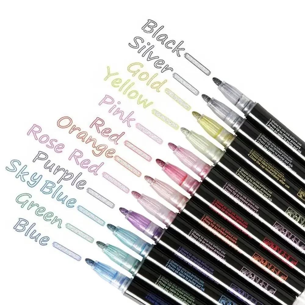 Metallic-Marker Set – Brillante Farben für kreative Ideen auf Papier, Glas & mehr