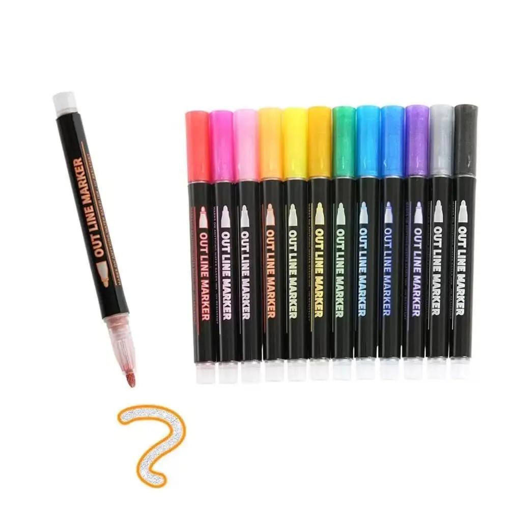 Metallic-Marker Set – Brillante Farben für kreative Ideen auf Papier, Glas & mehr