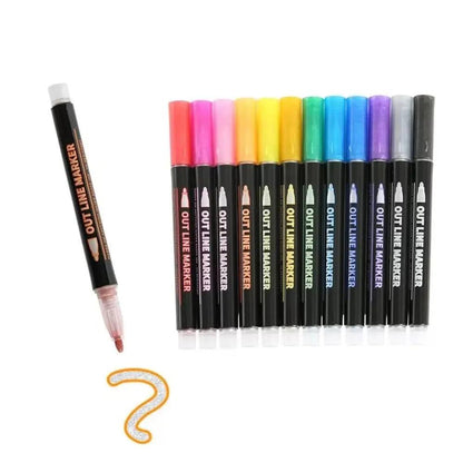 Metallic-Marker Set – Brillante Farben für kreative Ideen auf Papier, Glas & mehr