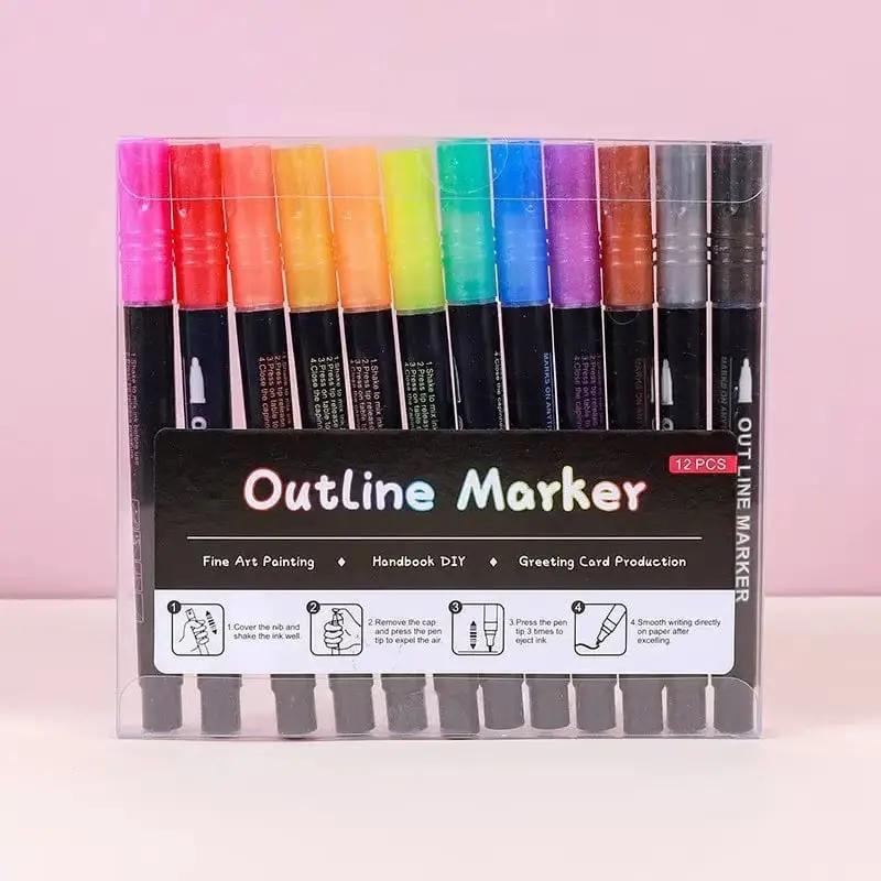 Metallic-Marker Set – Brillante Farben für kreative Ideen auf Papier, Glas & mehr