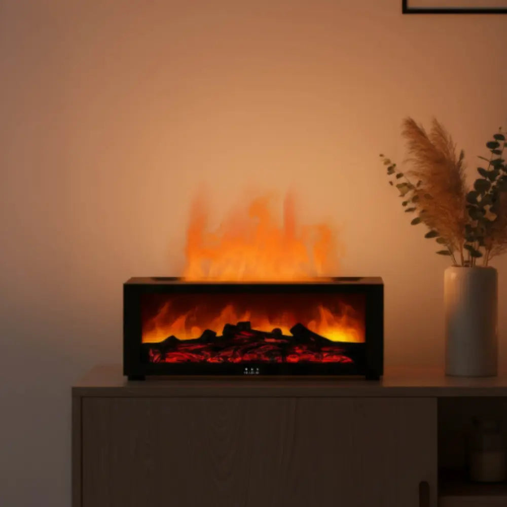 Elektrokamin mit Wasserdampf-Flammeneffekt