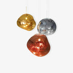 Pendelleuchte mit Lava-Glasschirm