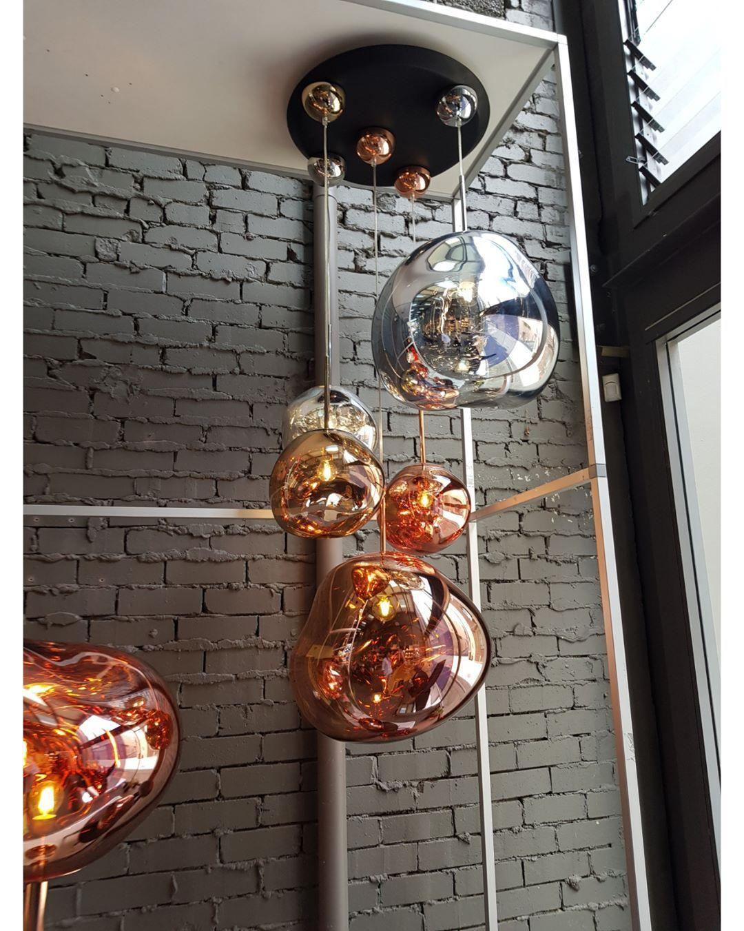 Pendelleuchte mit Lava-Glasschirm