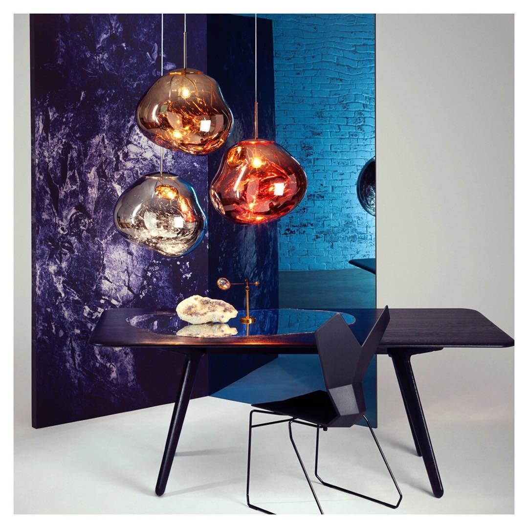 Pendelleuchte mit Lava-Glasschirm