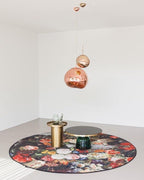 Pendelleuchte mit Lava-Glasschirm