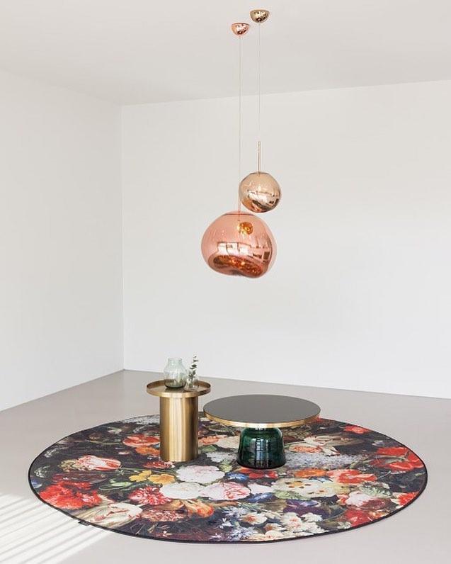Pendelleuchte mit Lava-Glasschirm