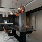 Pendelleuchte mit Lava-Glasschirm