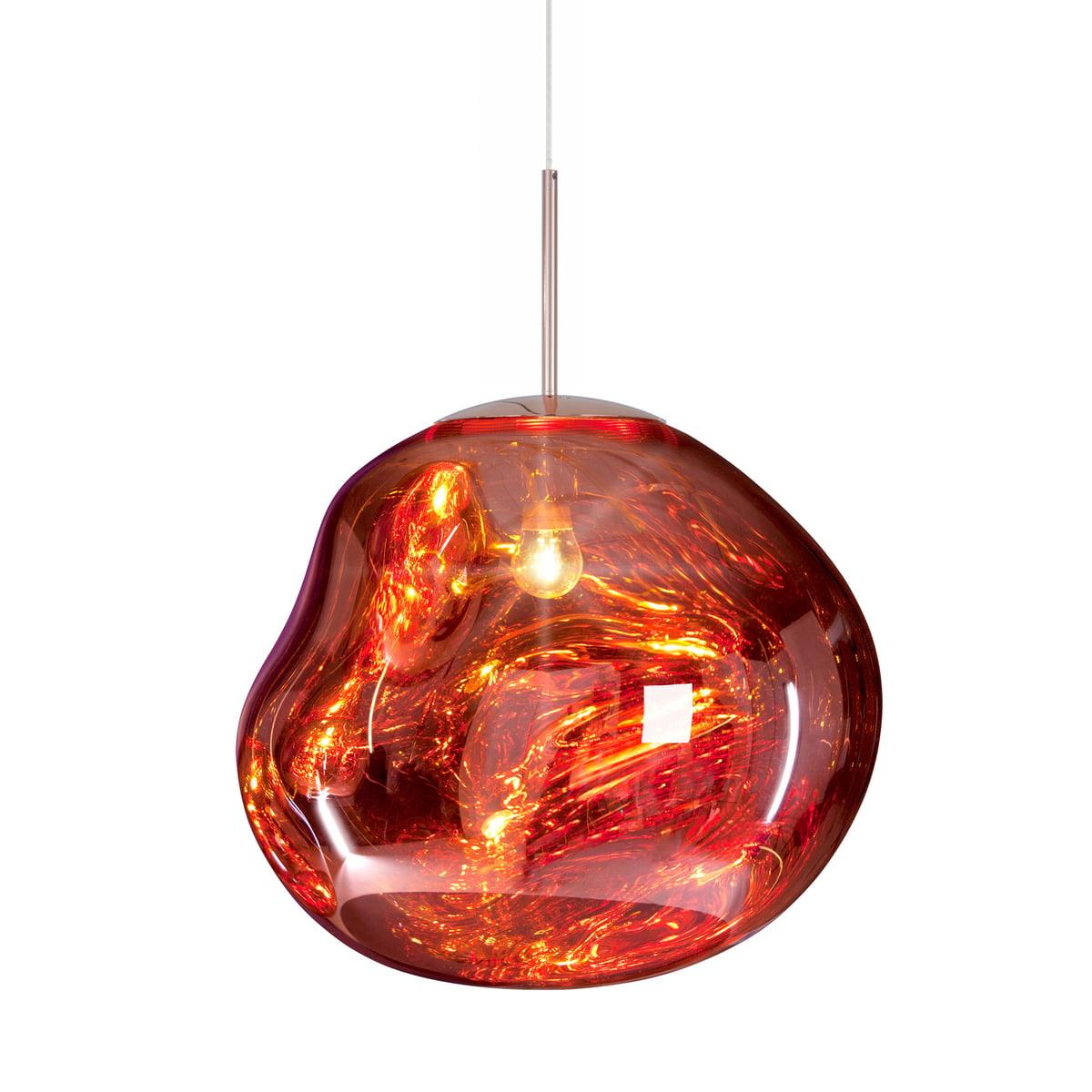 Pendelleuchte mit Lava-Glasschirm
