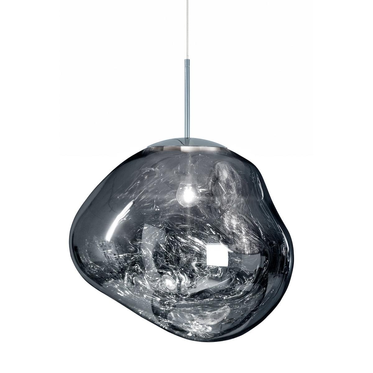 Pendelleuchte mit Lava-Glasschirm