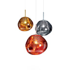 Pendelleuchte mit Lava-Glasschirm