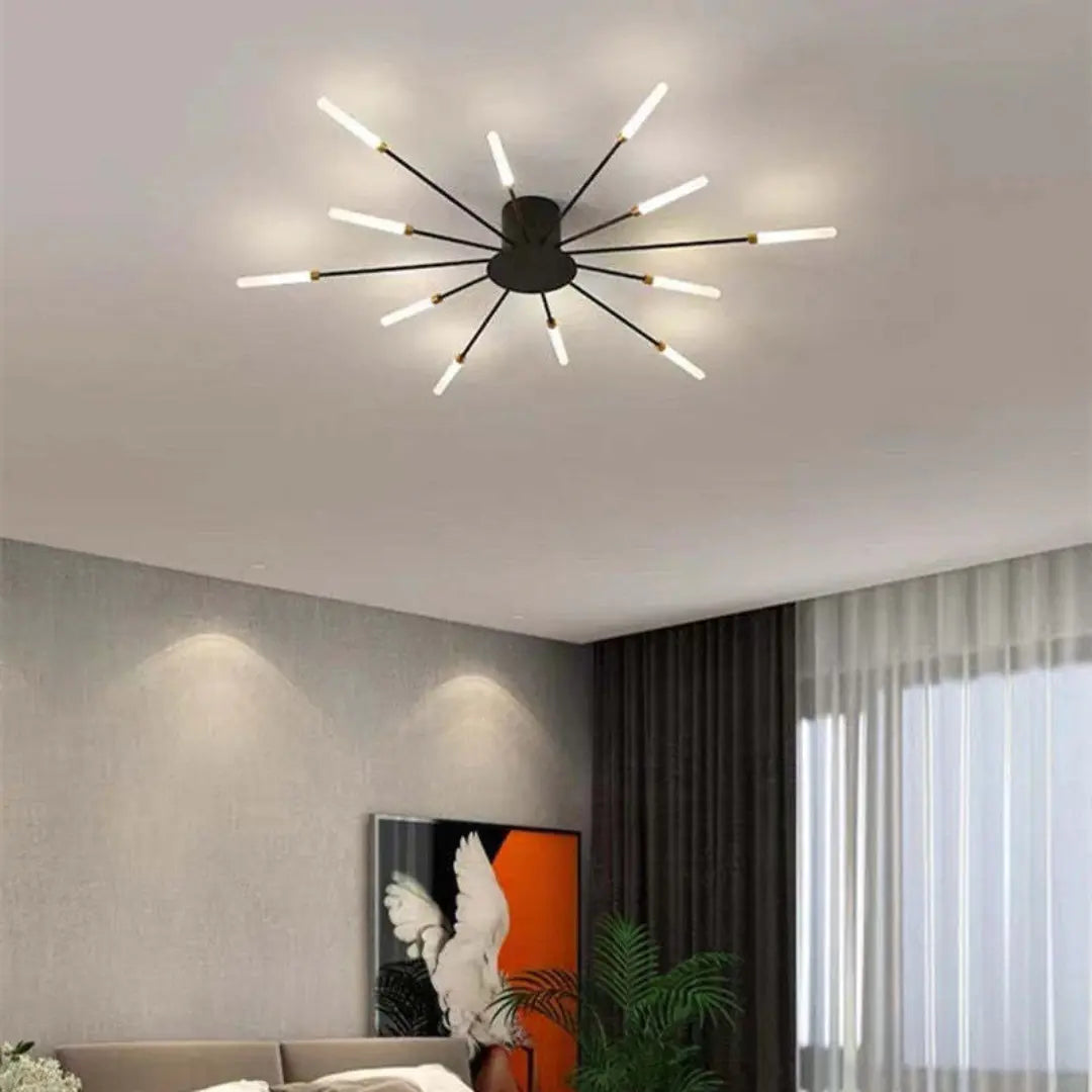 LED-Deckenleuchte Stern-Design aus Metall