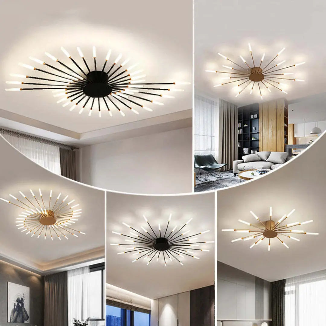 LED-Deckenleuchte Stern-Design aus Metall