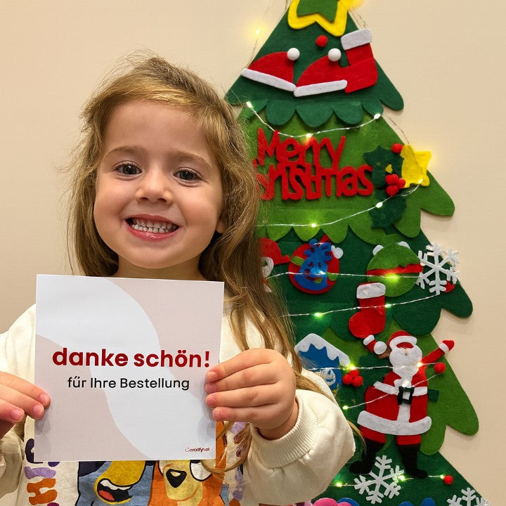 Montessori Weihnachtsbaum mit LED – Sicher & Lernspaß
