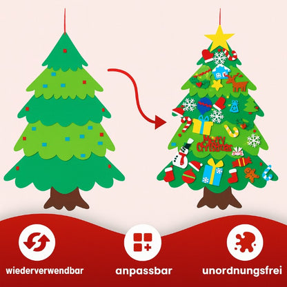 Montessori Weihnachtsbaum mit LED – Sicher & Lernspaß