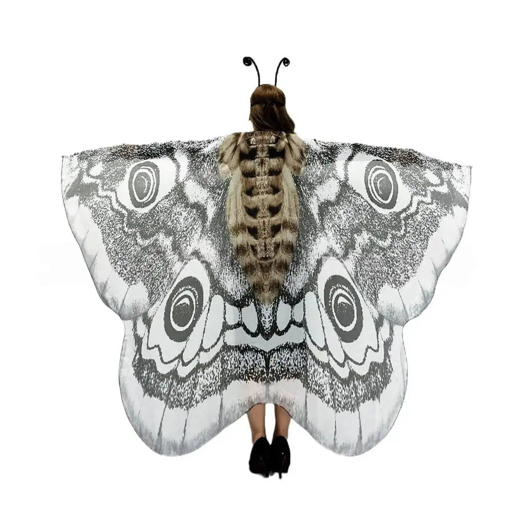 Mystischer Umhang „Grey Moth“ – Eleganter Zauber für Ihre Auftritte