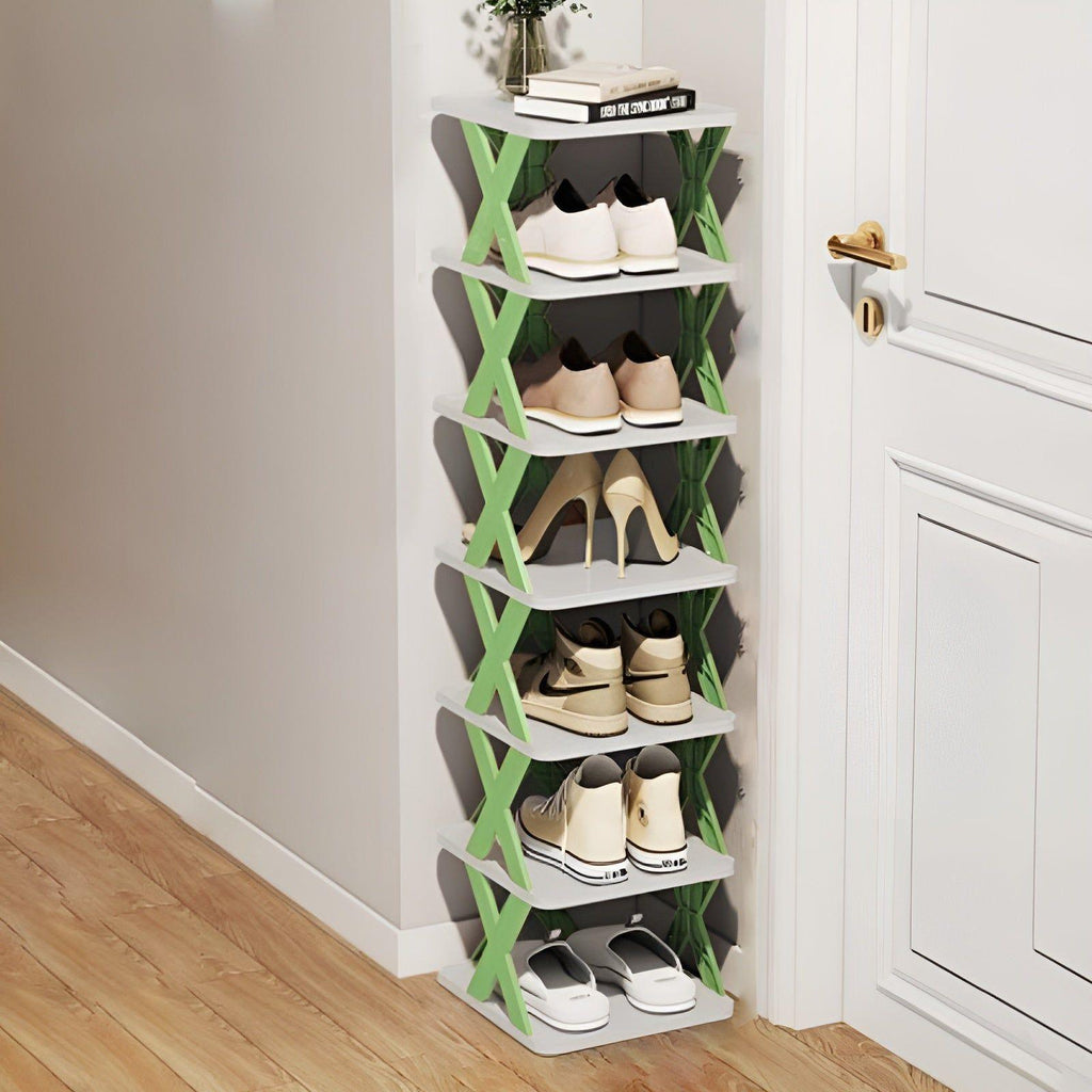 Schuhregal faltbar mit mehreren Ebenen