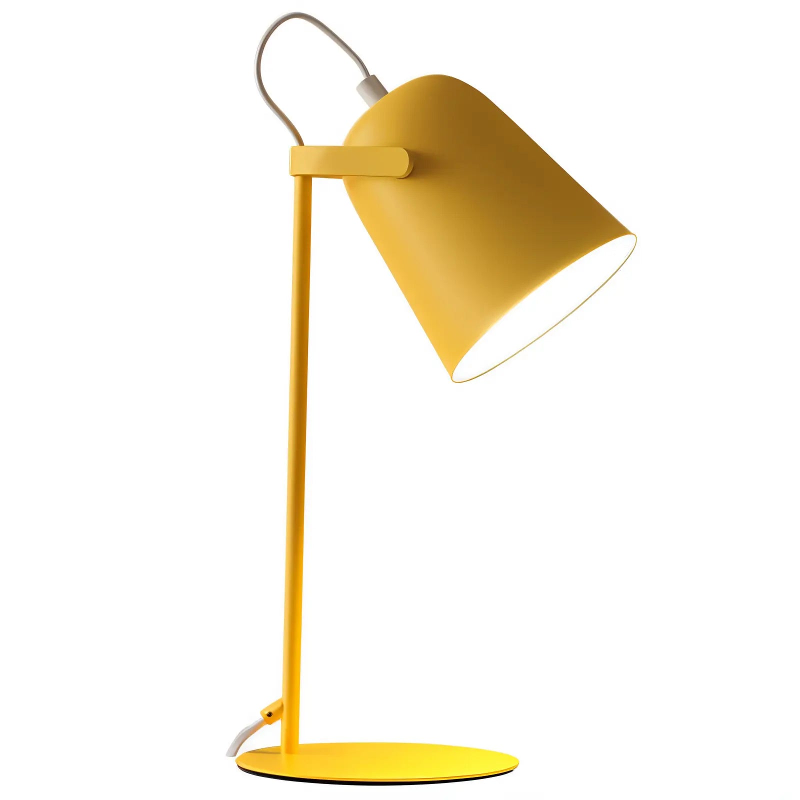Tischlampe aus Metall mit verstellbarem Schirm