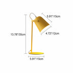 Tischlampe aus Metall mit verstellbarem Schirm