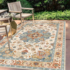 Outdoor-Teppich mit Orientalischem Muster – Rutschfest