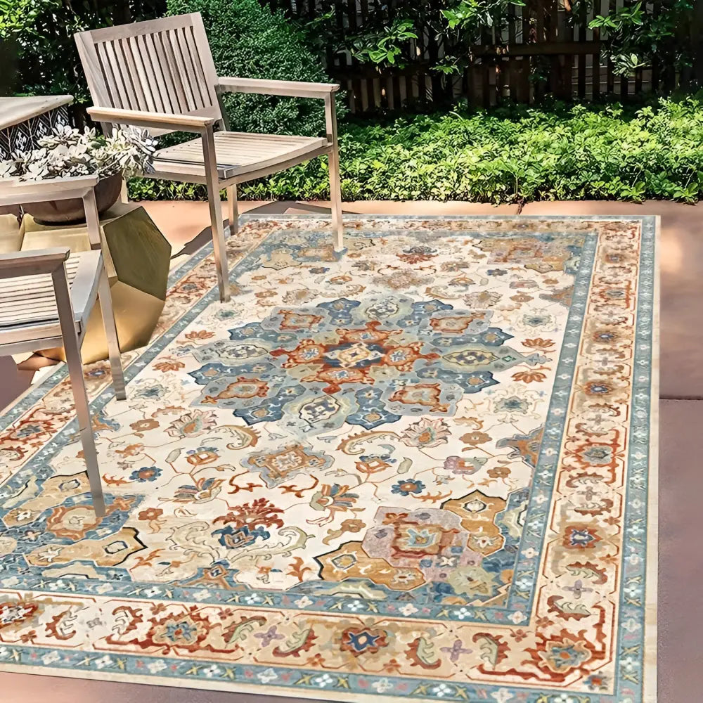 Outdoor-Teppich mit Orientalischem Muster – Rutschfest